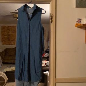 Denim cover up and matching flats